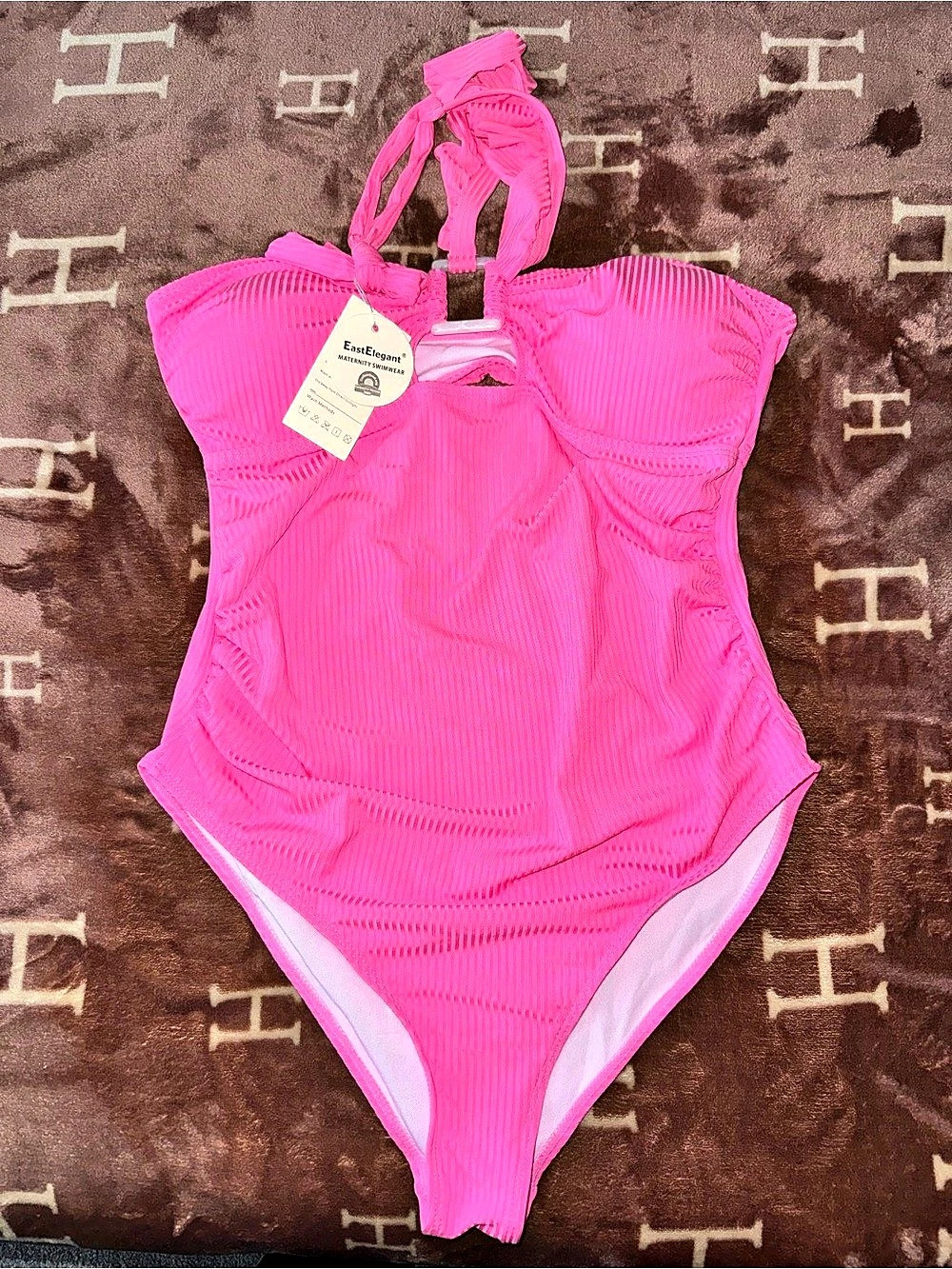 EastElegant Pink Maternity One-Piece Swimsuit NWT